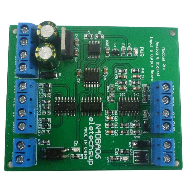 Bảng giá DC 12V 8CH Analog Digital Input Output Devices 0-5V 0-10V 4-20MA DAC ADC RS485 Modbus RTU Board Phong Vũ