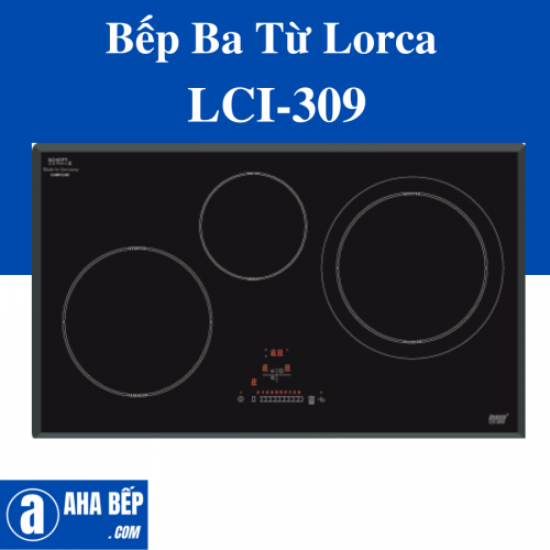 Bếp từ Lorca LCI-309 - Bếp điện từ 750x450mm, màu đen, công nghệ G5 Inverter thông minh