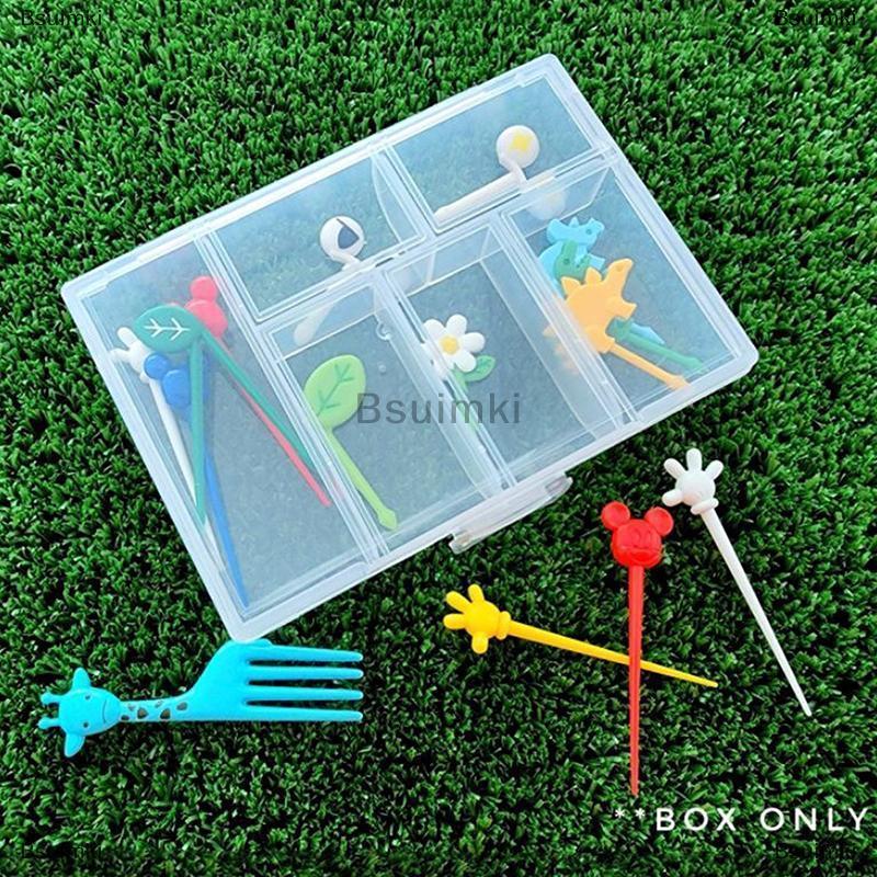 [COD] Bsuimki 6 slots rỗng container cho trái cây Pick lưu trữ Box cho trái cây Pick Box cho trái cây Pick đóng gói quà tặng bông tai Nhẫn Box cho jewelr