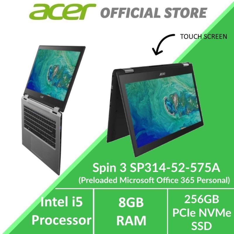 Acer Spin 3 SP314-52-575A Convertible Laptop with Intel i5 Processor - Preloaded Microsoft Office 365 Personal (Modern PC)