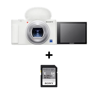 [SPECIAL PRICE] Sony ZV-1 Digital Camera (Free Sony 64GB & Wrist Strap)
