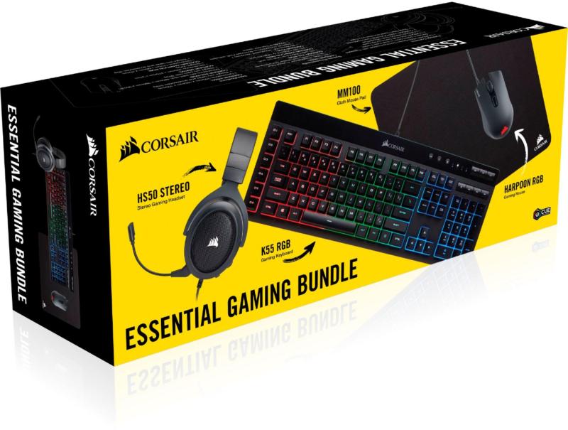 Corsair CS-CH-9206215-NA 4-Piece Essential Gaming Bundle Singapore