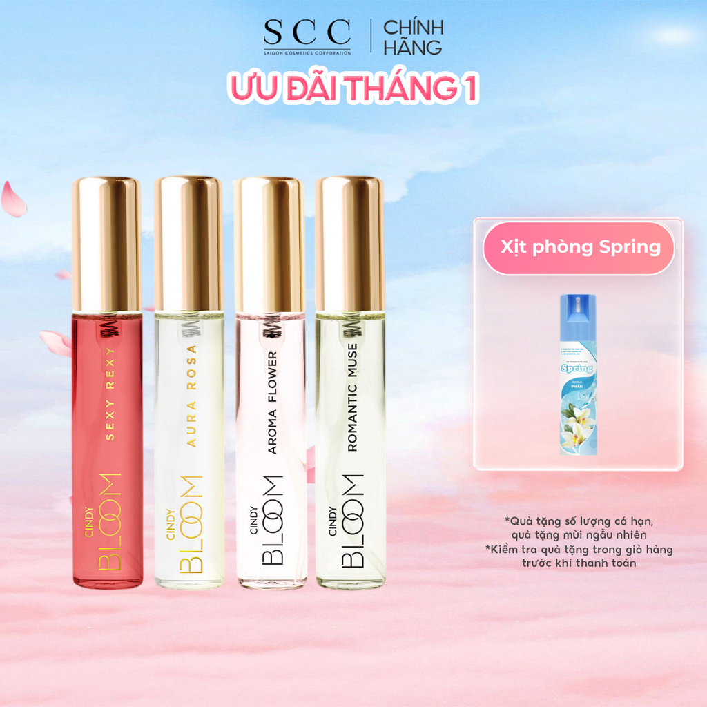  Combo 4 Chai Nước Hoa Nữ Cindy Bloom 10ml chai Chính Hãng 