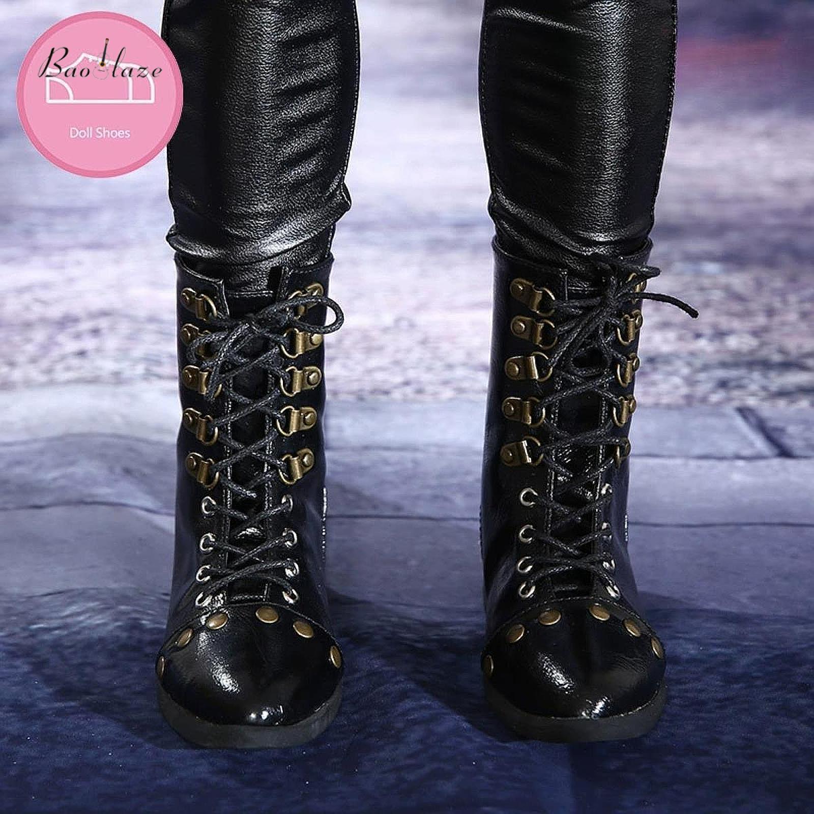 Baoblaze 60cm Boy Doll Shoes Knight Riding Boots Studded Rivet Boots ราคา 21,662 บาท*ส่งฟรี