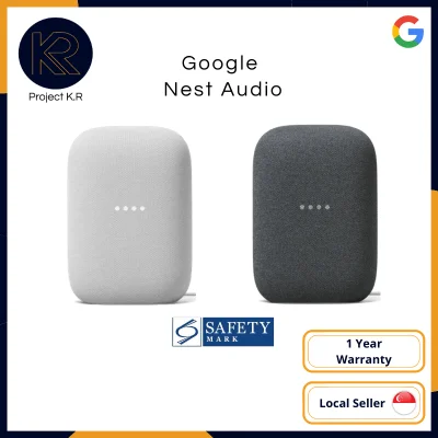 Google Nest Audio with Google Assistant - 1 Year Warranty Comes with 3pin plug (SG Safety Mark)