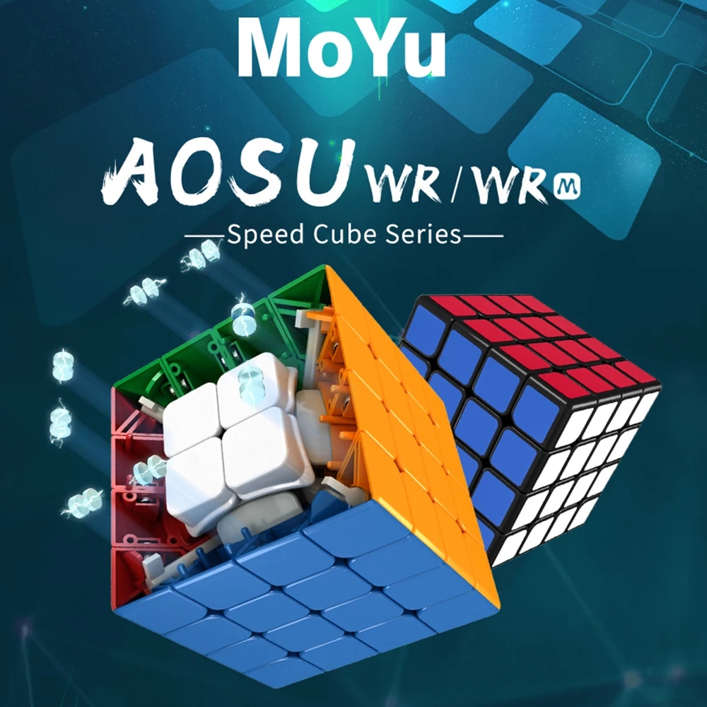 Moyu Aosu 4X4 WRM Magnetic Cube Stickerless Professional Fidget Toys MOYU