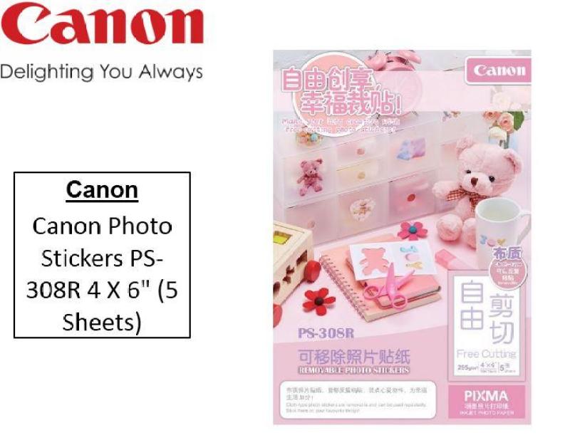 Canon Photo Stickers PS-308R 4 X 6 (5 Sheets) Singapore
