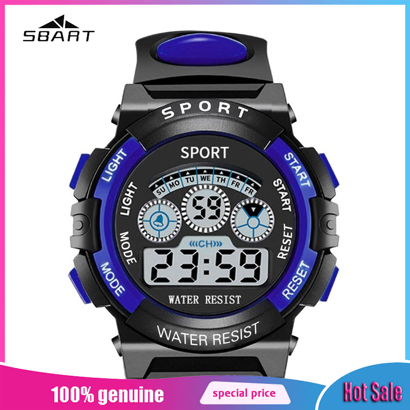 Fashion Sport Digital Watch with LED Light and Alarm for Students ราคา 60 บาท*ส่งฟรี