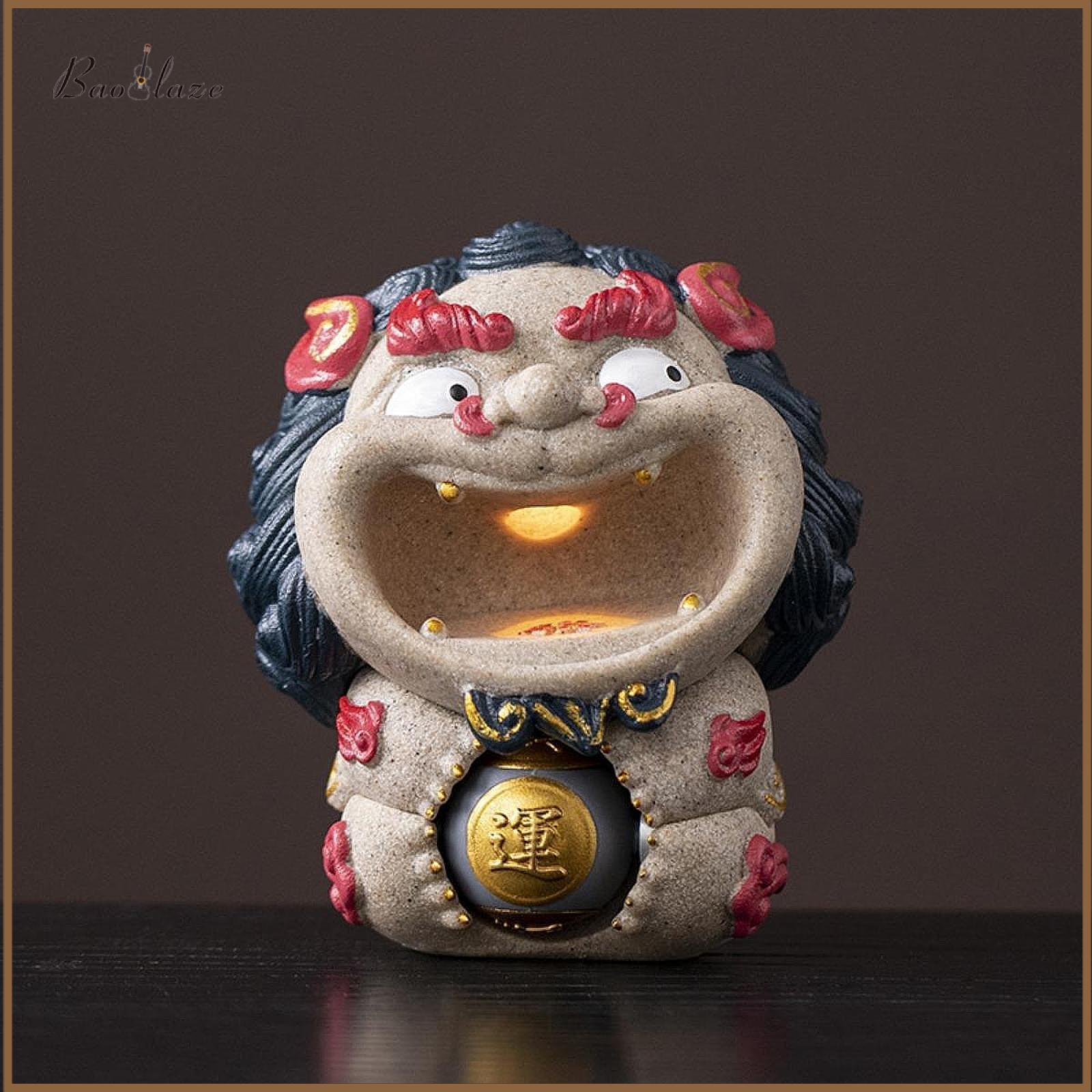 Baoblaze Wake Lion Ornament Sundries Container Craft Cartoon Novelty Table Sculpture for Bookshelf Entrance Party Dining Room Restaurant ราคา 2,790 บาท*ส่งฟรี