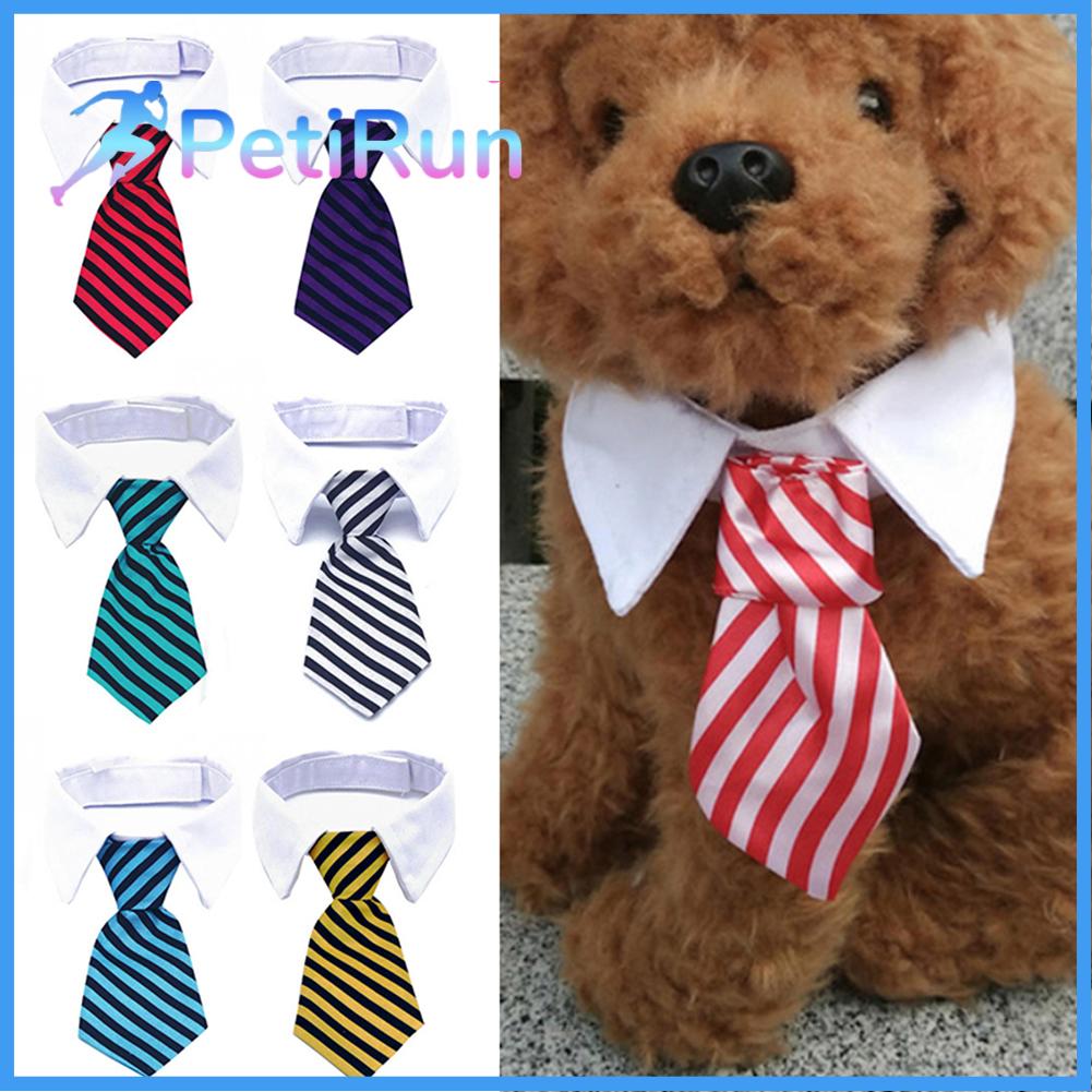 PETIRUN Phụ kiện cho chó con Dụng cụ chải lông cho thú cưng Áo đuôi tôm Cổ áo Chính thức Cà vạt cho chó Bow Tie