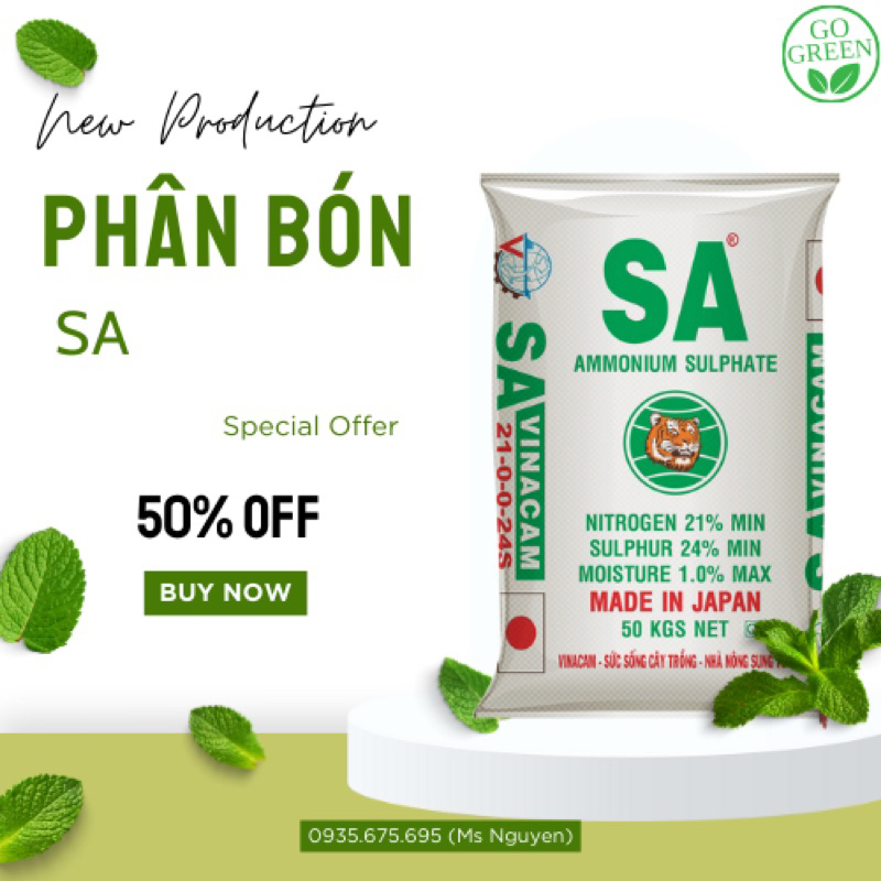 Phân bón sa lưu huỳnh đạm cho cây trồng, Ammonium sulfate 2SO4 tan hoàn toàn trong nước