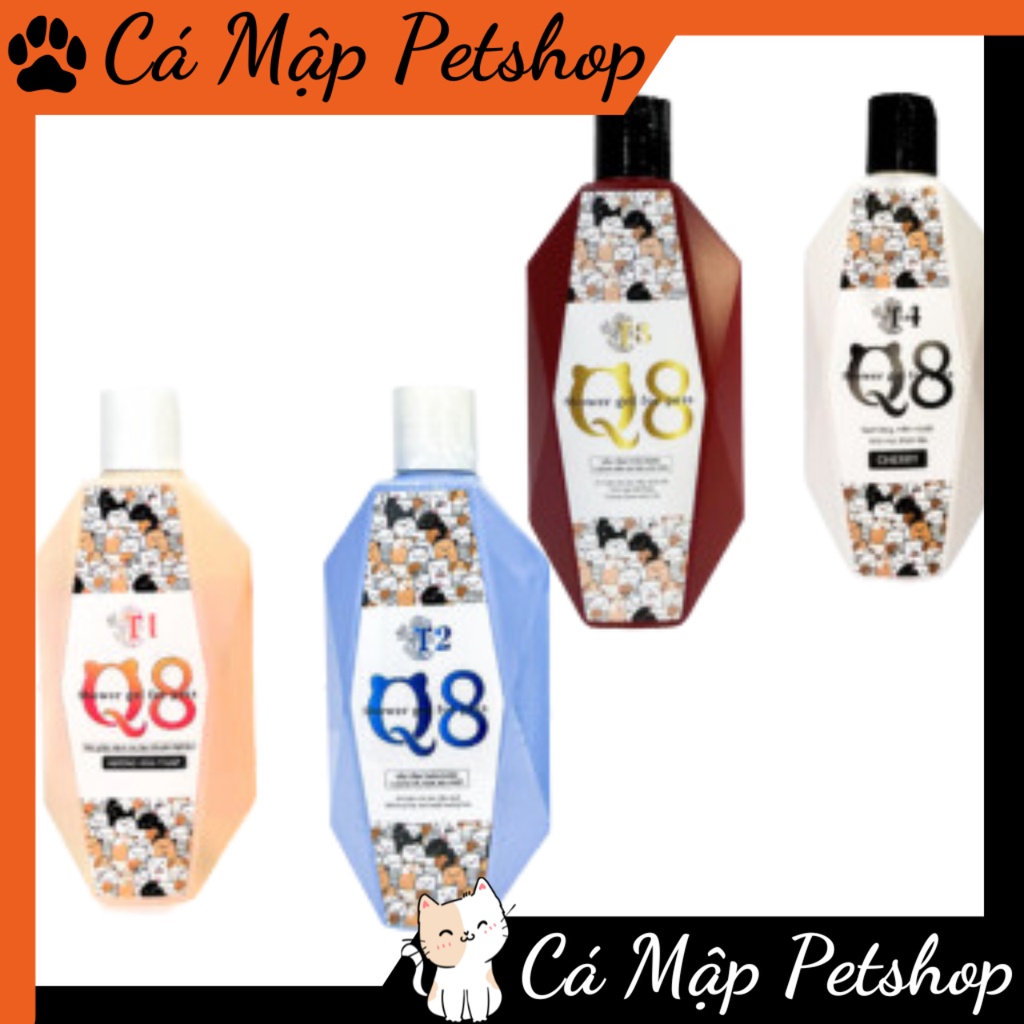Sữa tắm cho mèo q8, sữa tắm thảo dược cao cấp cho mèo q8 - chai 200ml