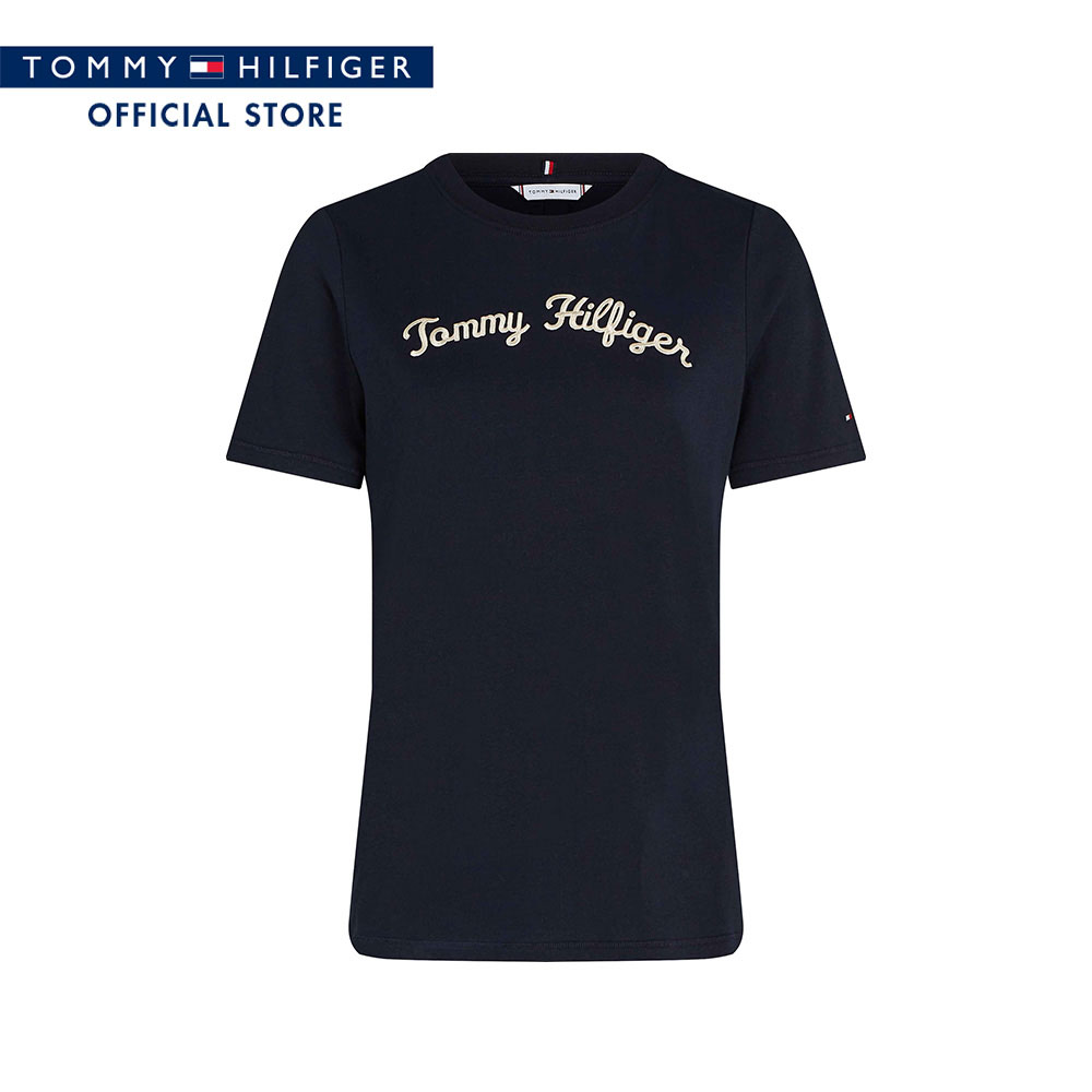 Tommy Hilfiger Women Tee Model WW0WW42589 DW5 - Blue Regular Fit ราคา 1,076 บาท*ส่งฟรี