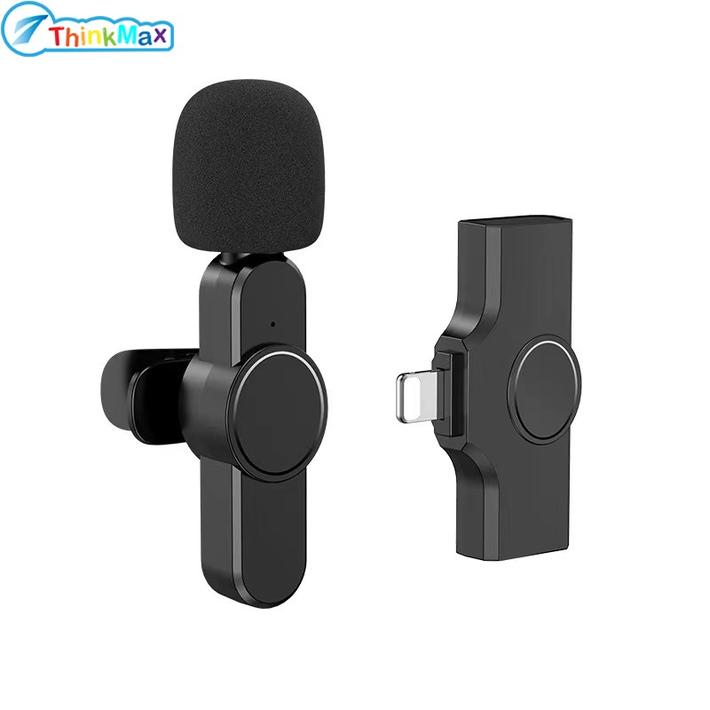 Wireless Microphone Clip-on Mic Plug-Play Lavalier Microphones For Interview Vlog Live Stream Video Recording ราคา 161 บาท*ส่งฟรี