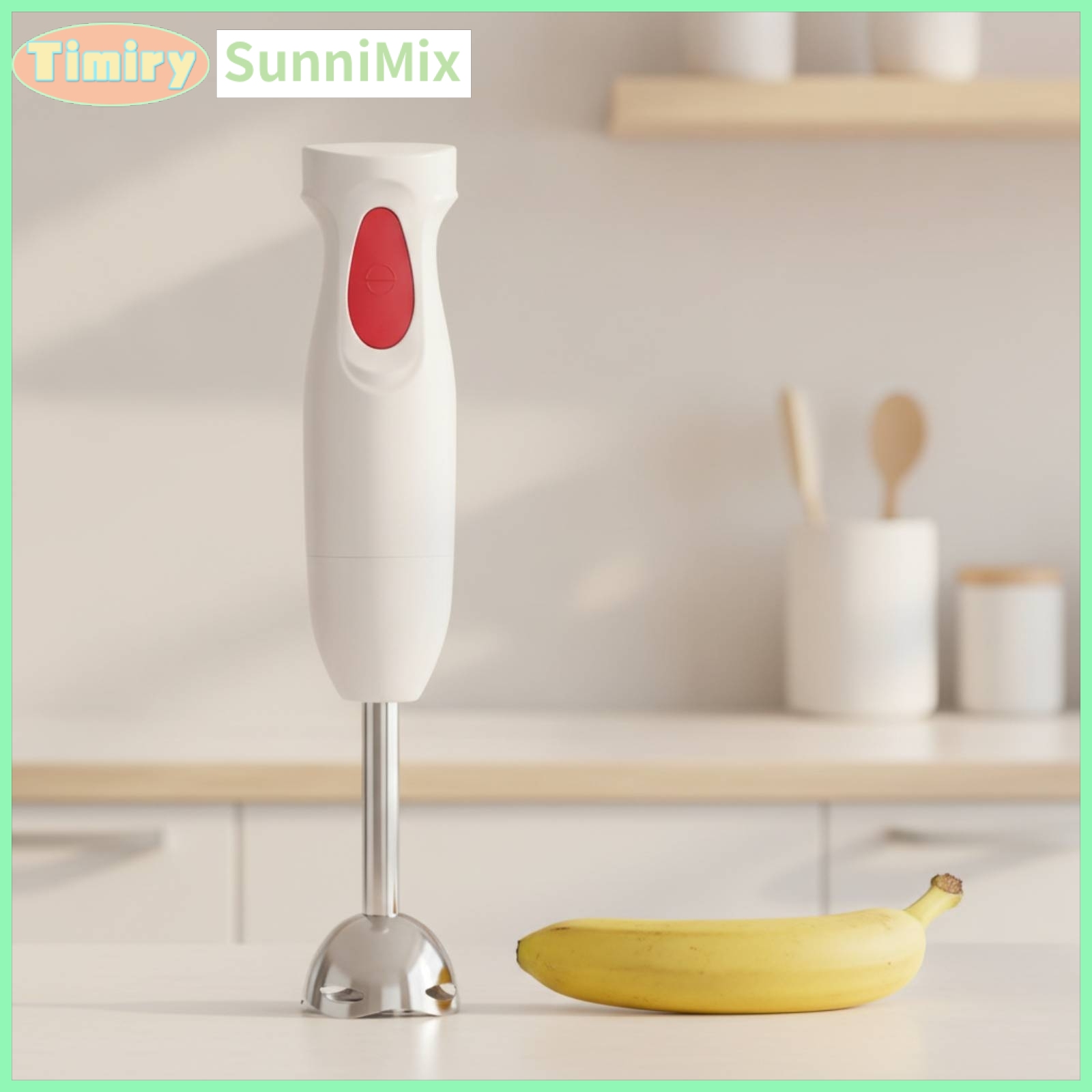 SunniMix Handheld Immersion Blender Electric Hand Blender 300W Appliance 220V for Home Cooks Parents Kitchen Cooking