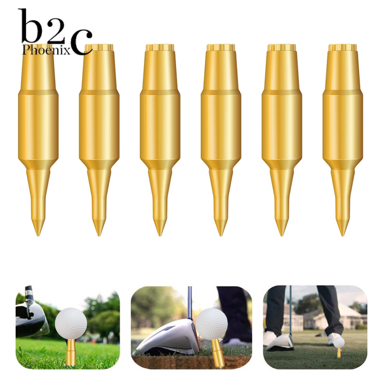 Phoenix B2C Customizable Golf Accessories Indestructible Golf Spikes Premium Indestructible Golf Tees for Powerful Drives Reduce Friction Side Spin Professional Plastic Tees Pack of 6 Golf Accessory ราคา 188 บาท*ส่งฟรี