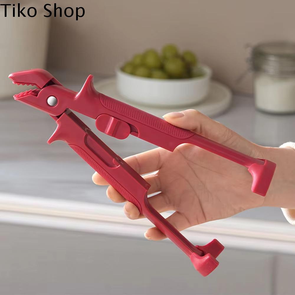 TIKO Chống bỏng Kẹp bát hầm Chịu nhiệt 2 trong 1 Kẹp đĩa Hộ gia đình Đỏ Kẹp bát nóng Đĩa