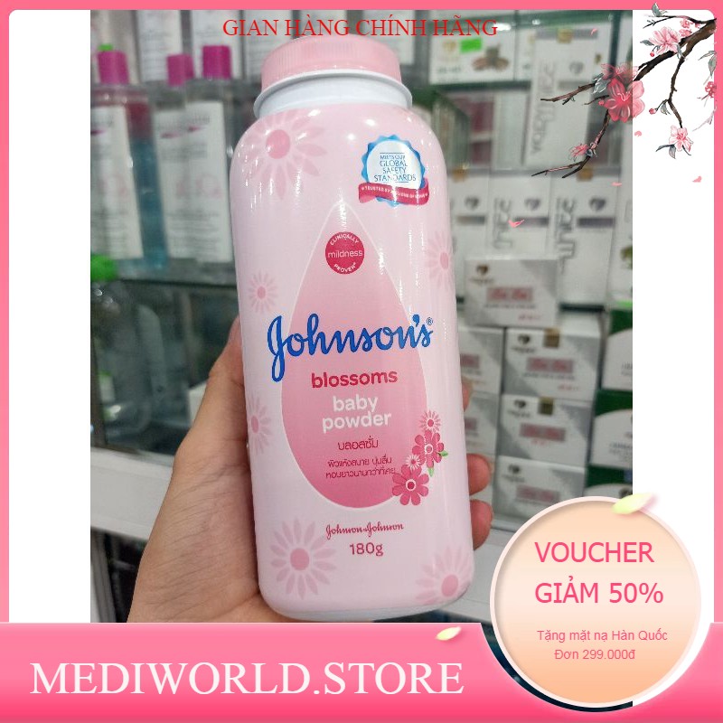 Phấn rôm cho bé sơ sinh johnson's baby powder thái lan 180g mẫu mới - chính hãng