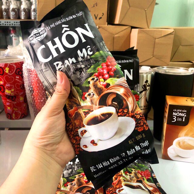 GÓI 500gram CÀ PHÊ CHỒN BAN MÊ UỐNG LÀ MÊ