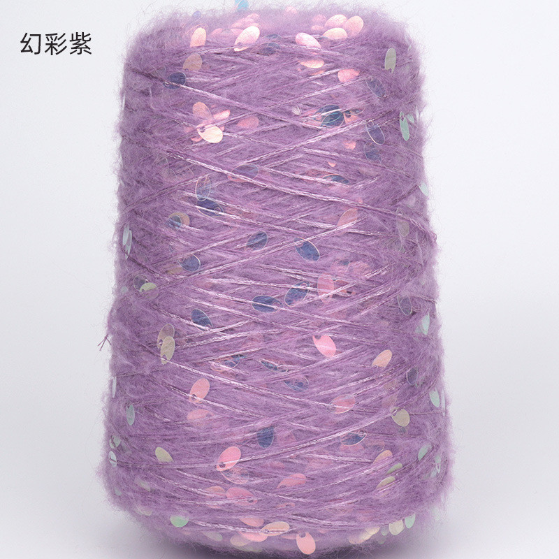 500g Waterdrop Sequin Mohair Fashion New Product Handmade Woven Yarn Mohair