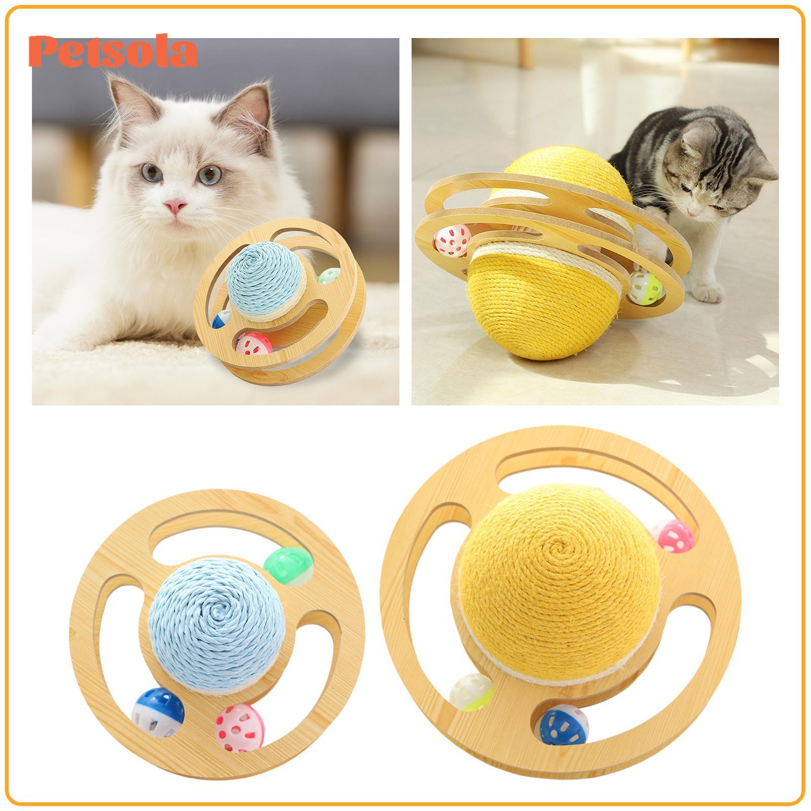 Turntable Scratcher Sisal Cat Scratching Ball Interesting Bell Balls Cat Scratcher Turntable Toy for Play Chasing Gift ราคา 2,027 บาท*ส่งฟรี