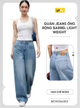 Quần Jeans Nữ Yody dáng Barrel Light Weight hiện đại WCJE26A013