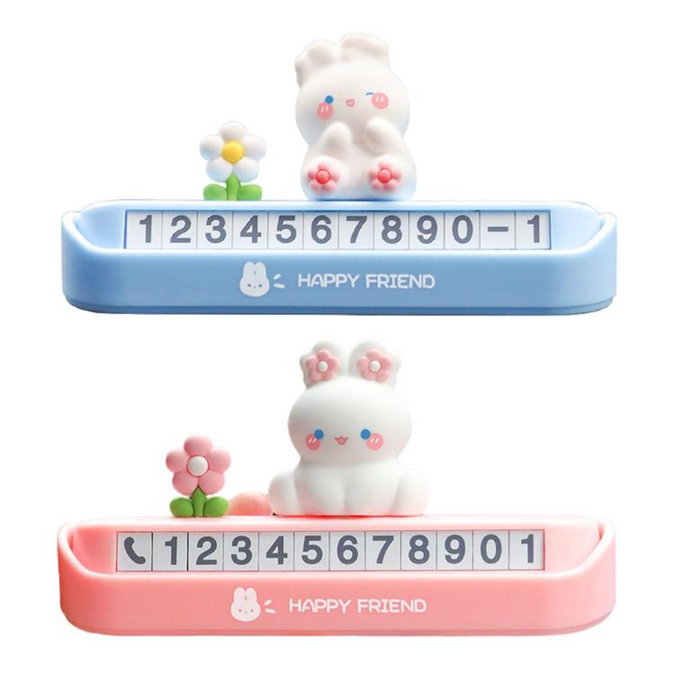 Car Phone Number Plate Cute Rabbit Automobile Telephone Number Plate Car