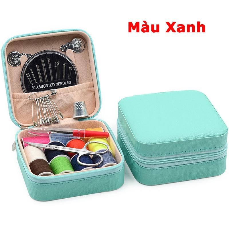 Bộ Kim Chỉ May Vá Quần Áo Đa Năng Kèm Hộp Đựng gọn gàng sang trọng