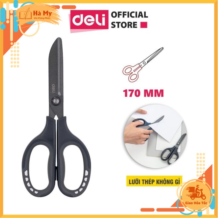 Kéo văn phòng cao cấp 170mm deli 77753