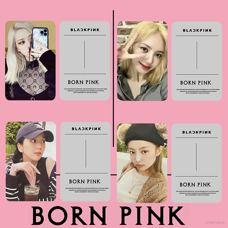 clu BLACKPINK BORN PINK Lomo Card Lisa Jisoo Rose Jennie Kpop Collection Photo Cards 1pc Gifts ulc