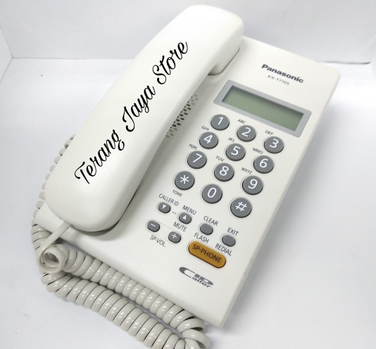 TELEPON KABEL PANASONIC KX-T7705 (PUTIH) PESAWAT TELEPON RUMAH T7705-Shelishop13 Harga 578,000 rupiah*Gratis Ongkir