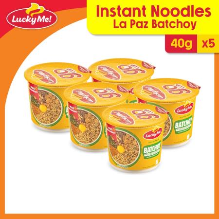 Lucky Me! Go Cup Lapaz Batchoy Mini Noodles (40g x 5)