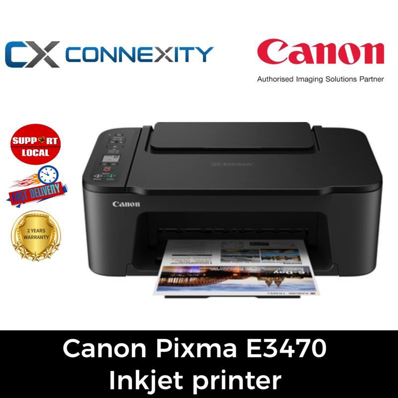 Canon Pixma E3470 Inkjet Printer | Canon Inkjet printer | E3470 | Wireless Connectivity | Canon | Inkjet wireless printer | Canon Printer | 3470 | e3470 | Colour inkjet printer | Low cartridge cost | Mobile printing | All-In-One LCD printer Singapore