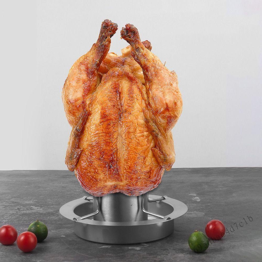 ขาตั้งเครื่องย่างไก่สแตนเลส - ชั้นวางย่างบาร์บีคิวแนวตั้งพร้อมถาดถอดได้สำหรับการตั้งแคมป์ ราคา 462 บาท*ส่งฟรี