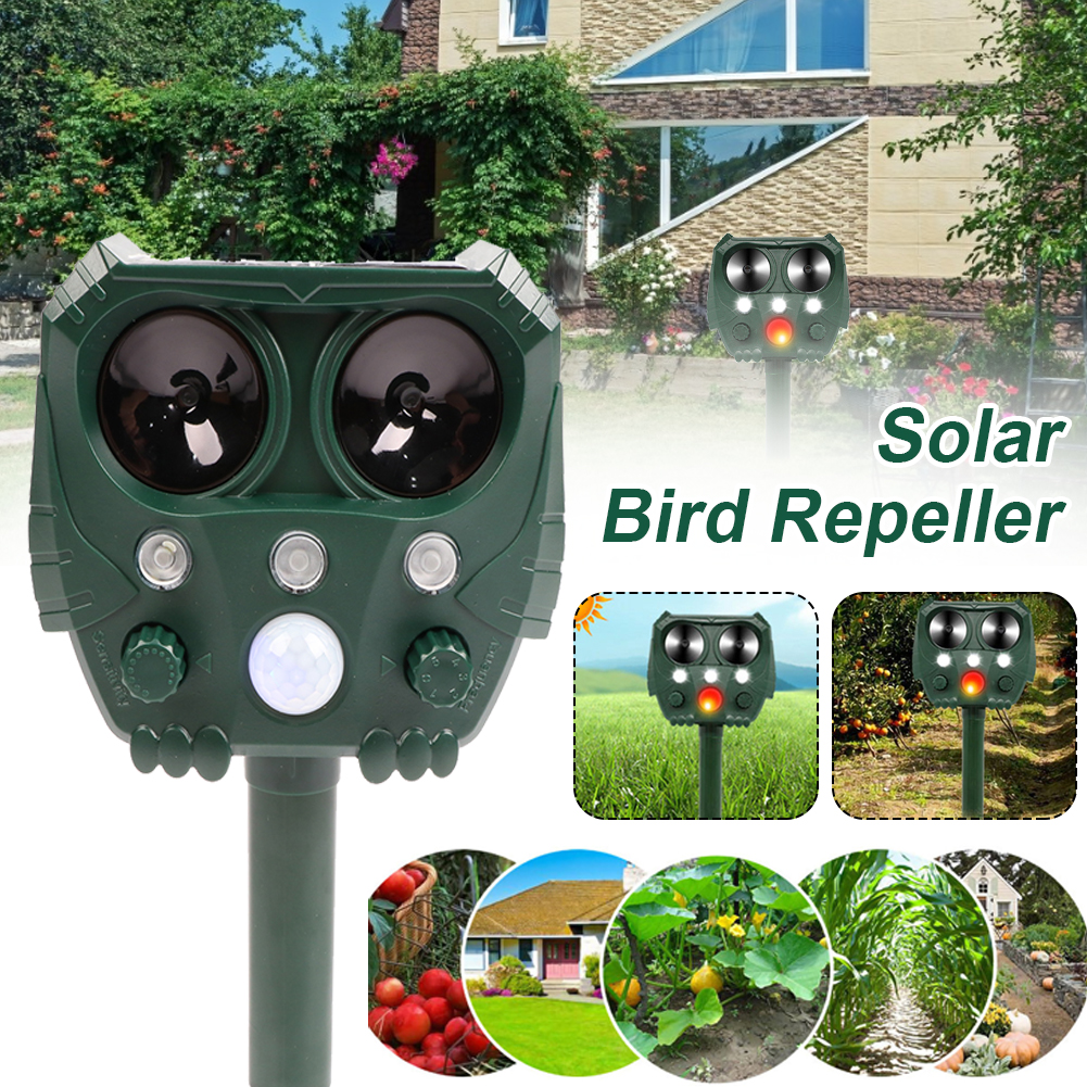 Kpqsea Animal Repeller Ultrasonic Solar Power Bird Dog Cat Skunk Deer Raccoon Repellent ราคา 496 บาท*ส่งฟรี