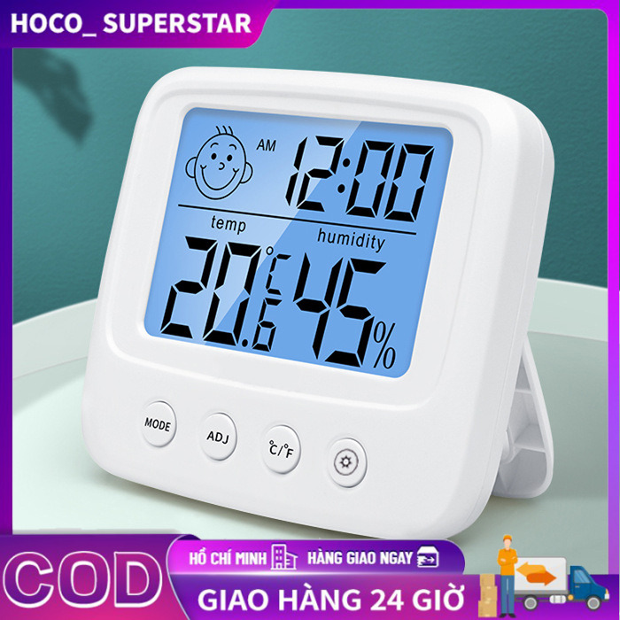 Nhiệt kế điện tử 3 trong 1 Phòng ngủ Nhiệt kế đa chức năng Dự báo thời tiết thuận tiện