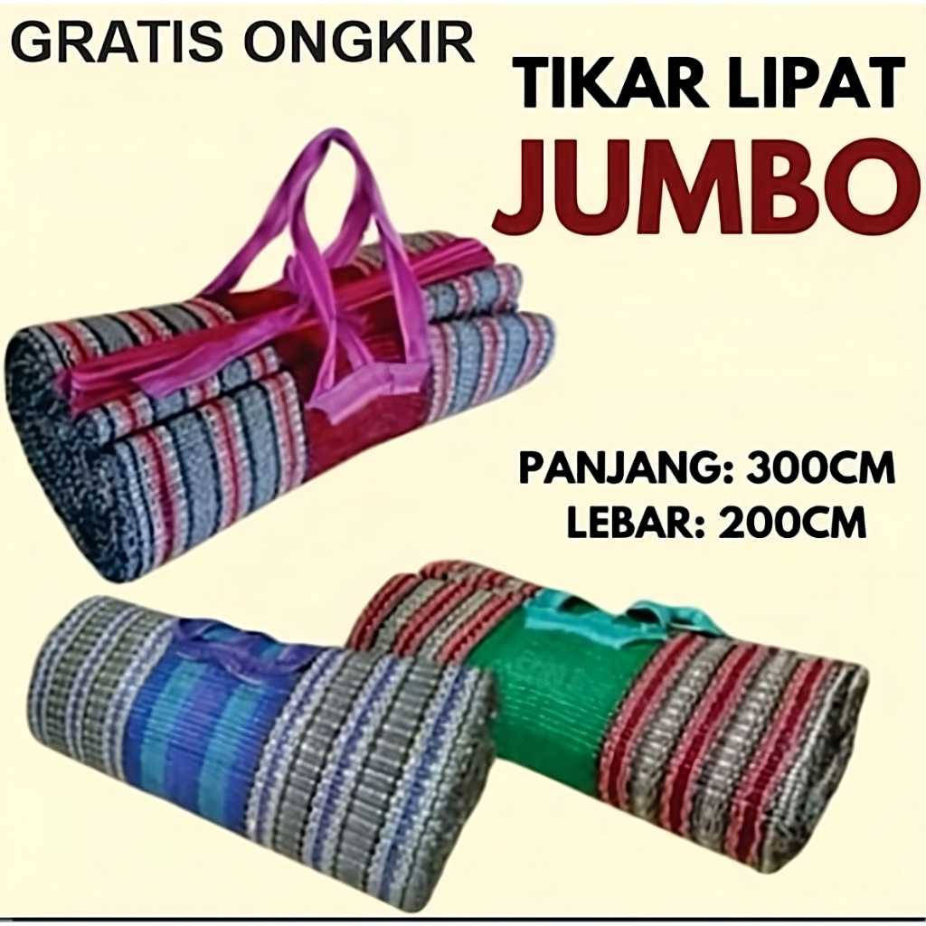 Tikar Lipat hajatan 2 x 3 Meter Full Tanpa Sambungan - Karpet hajatan Lipat Jumbo