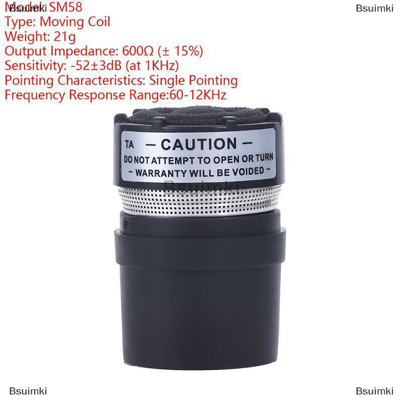 [COD] Bsuimki Micro Capsule lõi chuyên nghiệp phù hợp với SM58 loại mic thay thế