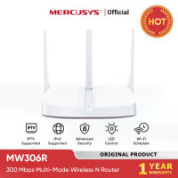 Mercusys | MW306R | Router Wi-Fi 300Mbps | 2.4 GHz | Wireless Repeater | Access Point | IPTV | IPv6