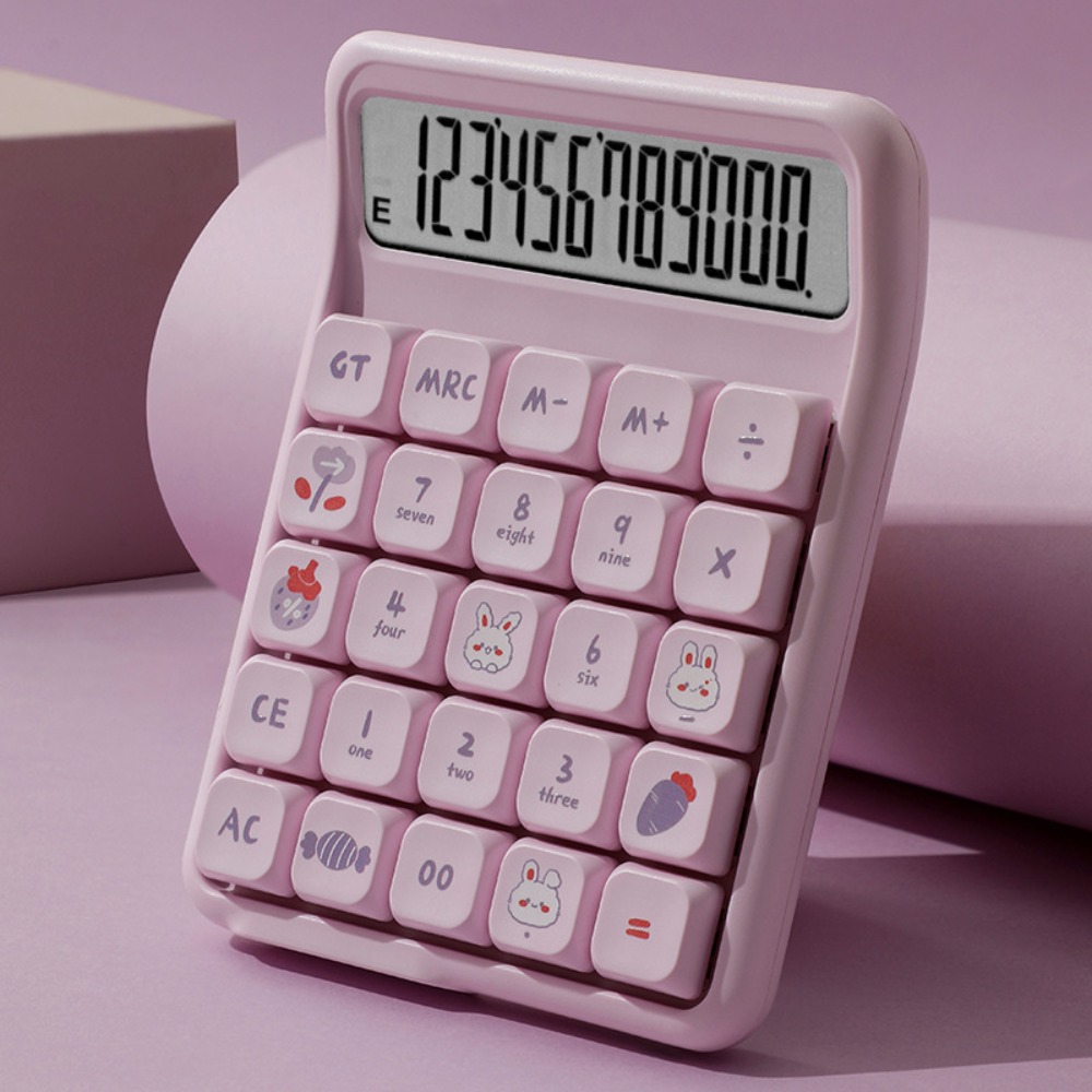 ISPLNV Có thể tháo rời Máy tính âm thanh Mahjong tắt tiếng Dễ thương Nút cơ Máy tính số học Đa chức năng Màn hình lớn Máy tính điện tử Trường học văn phòng tại nhà - 2