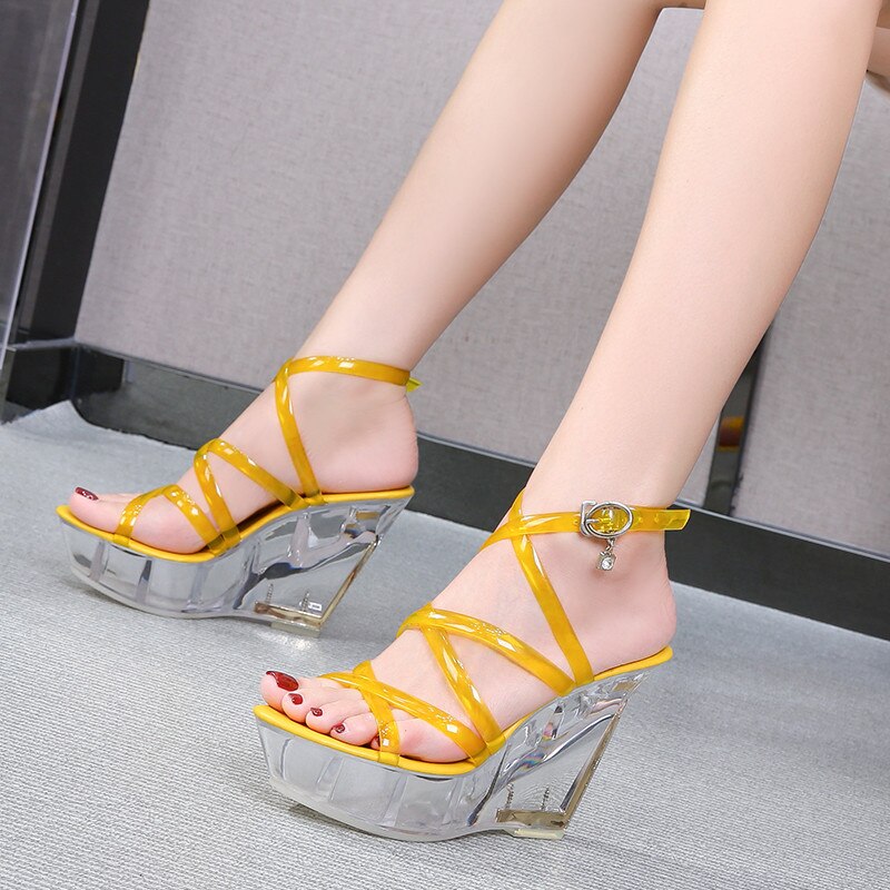 Wedges transparent on sale