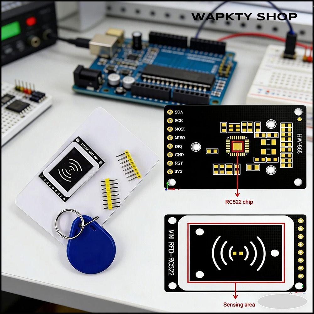 WAPKTY SHOP ความถี่ 13.56MHz โมดูล RFID กะทัดรัด 3.3 โวลต์ เครื่องเขียนแท็ก RFID มืออาชีพ อินเทอร์เฟซ SPI โมดูล RC522 MINI ระบบควบคุมการเข้าออก ราคา 53 บาท*ส่งฟรี