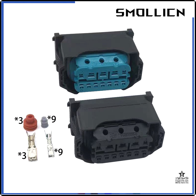 [mvcxb] Enchufe de impermeabilización de Faro de lámpara Led de 12 pines para X1, X3, X5, F15, X6, F01, F02, E63, E64, E90, E92, Conector de luz de cabeza 61132359991