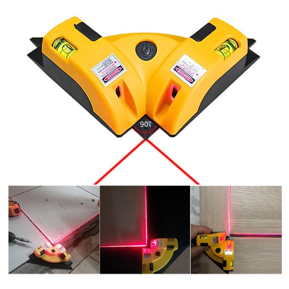 90 Degree Laser Level Vertical Horizontal Laser Level Rectangular Tool Measuring Angle Square Right Meter Ground Line Wire Projection C1P6