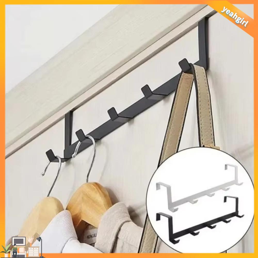 YEAHGIRL Không đục lỗ Móc treo cửa Phổ thông 5-Link Móc treo tường Đa chức năng Giá treo áo