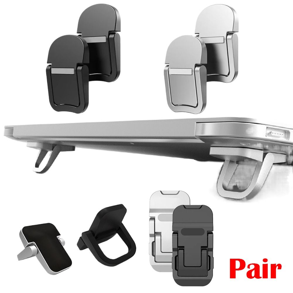 A5TG 1 Pair Tản nhiệt Giá đỡ máy tính xách tay Có thể gập lại Vô Hình Khung làm mát máy tính xách tay Văn phòng Hợp  nhôm Giá đỡ bàn phím Cho HP/Dell/Lenovo