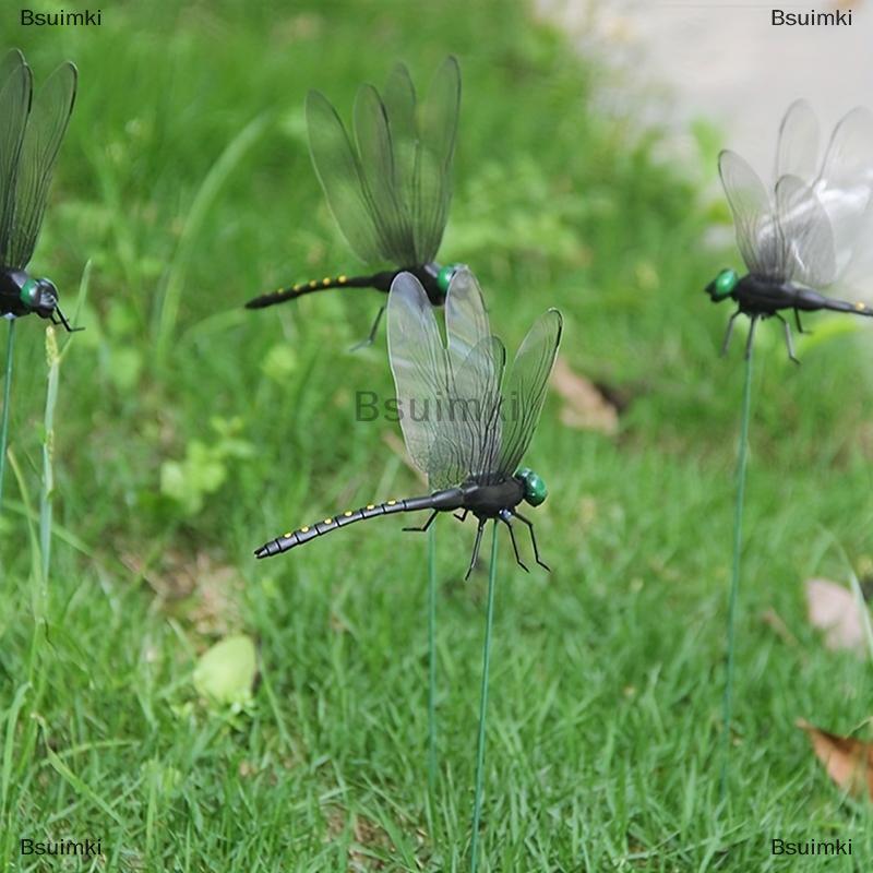 [COD] Bsuimki Ngoài trời Mosquito Repellent Simulation Stick Dragonfly Rope Dragonfly Repellent Artifact Dragonfly Stakes sân nhà máy cỏ trang trí nội thất