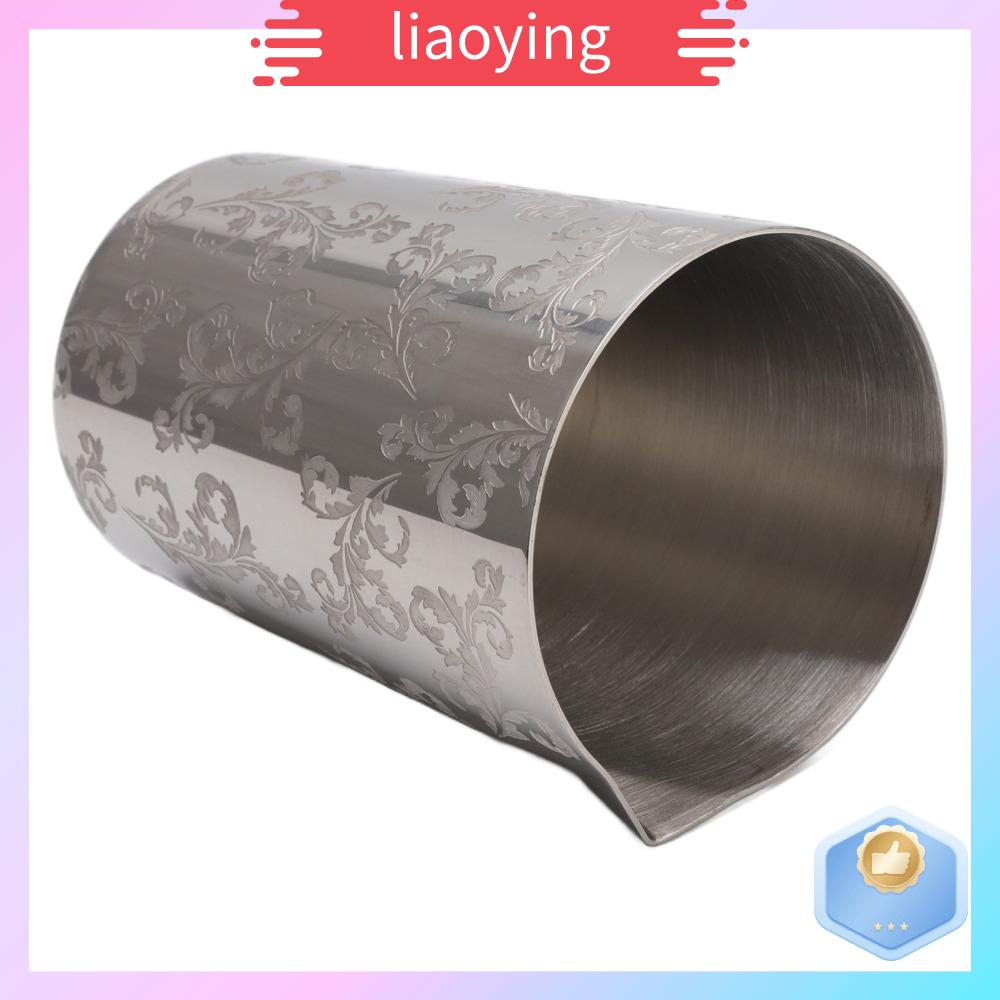 SEMATTI MALL 2pcs Thép không gỉ 304 Ly pha chế Có hai lớp vách Họa tiết hoa Bình pha chế đồ uống Dụng cụ pha chế Cách nhiệt chân không Ly pha chế không vỡ Sử dụng quầy bar