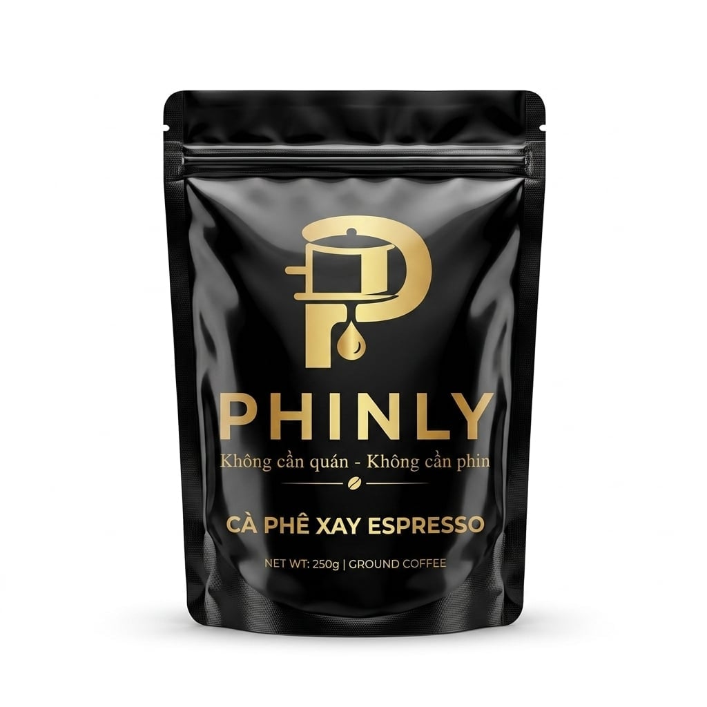 Cà Phê Xay Espresso PHINLY - 500g - Pha Phin