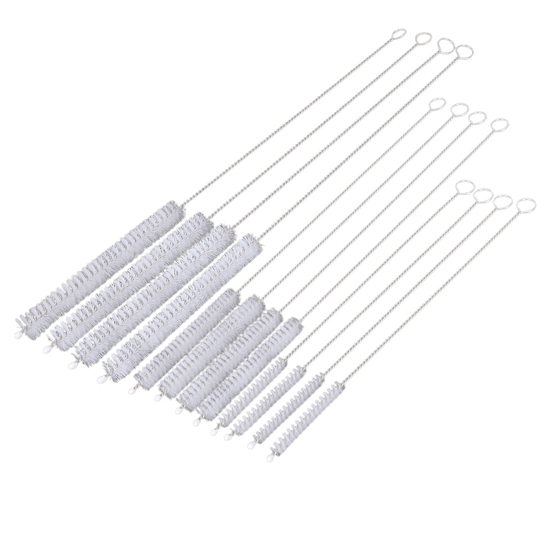12-Piece Drinking Straw Cleaning Brush - Straw Cleaner (12inch, 10inch, 8inch) - Bendable Cleaning Brush for Multiple Size Straws
